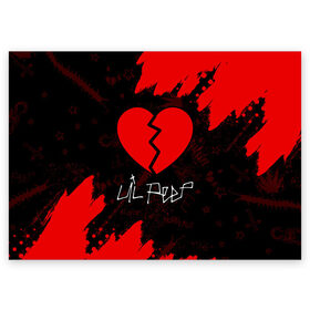 Поздравительная открытка с принтом LIL PEEP / ЛИЛ ПИП в Курске, 100% бумага | плотность бумаги 280 г/м2, матовая, на обратной стороне линовка и место для марки
 | beautiful | daddy | heart | life | lil | lilpeep | music | peep | rap | rapper | rip | tattoo | лил | лилпип | литл | лого | музыка | папочка | пип | рип | рожица | рэп | рэпер | рэперы | сердечко | сердце | символ | тату | татуировки