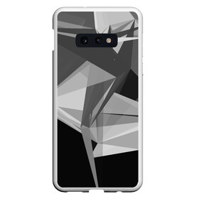 Чехол для Samsung S10E с принтом Camo - Black & White в Курске, Силикон | Область печати: задняя сторона чехла, без боковых панелей | abstract | abstraction | color | geometry | polygon | polygonal | абстракция | геометрия | полигоны | психоделика