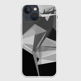 Чехол для iPhone 13 mini с принтом Camo   Black  White в Курске,  |  | abstract | abstraction | color | geometry | polygon | polygonal | абстракция | геометрия | полигоны | психоделика