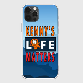 Чехол для iPhone 12 Pro Max с принтом Kennys LIFE matters в Курске, Силикон |  | Тематика изображения на принте: kenny | life matters | lives matter | south park | text | жизнь | кенни | маккормик | текст | фразы | южный парк