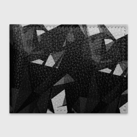 Обложка для студенческого билета с принтом Camo   Black  White в Курске, натуральная кожа | Размер: 11*8 см; Печать на всей внешней стороне | abstract | abstraction | color | geometry | polygon | polygonal | абстракция | геометрия | полигоны | психоделика