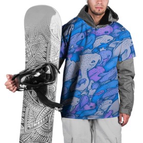 Накидка на куртку 3D с принтом косяк рыб крупно рисунок в Курске, 100% полиэстер |  | арт | косяк | много | морские жители | морской | подводный мир | рисунок | рыбки | рыбы | синий | фиолетовый