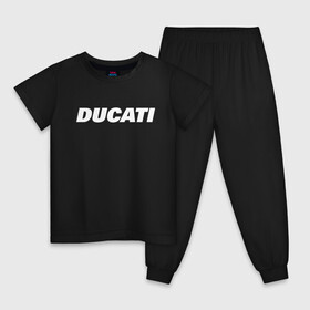 Детская пижама хлопок с принтом DUCATI в Курске, 100% хлопок |  брюки и футболка прямого кроя, без карманов, на брюках мягкая резинка на поясе и по низу штанин
 | Тематика изображения на принте: ducati | moto | дукати | мото | мотоспорт