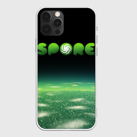 Чехол для iPhone 12 Pro с принтом Spore Green | СПОР (Z) в Курске, силикон | область печати: задняя сторона чехла, без боковых панелей | creepy cute | ea | electronic arts | maxis | spore | spore hero | ангелоид | генирал фауст | гудра | жуткие и милые | империя эсти | маасари | мухоид | племя | ролевая игра | рыба бегун | симулятор бога | сирено головый