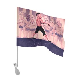 Флаг для автомобиля с принтом Нейт Диаз(Nate Diaz) в Курске, 100% полиэстер | Размер: 30*21 см | арт. | бои | бокс | единоборства | мма