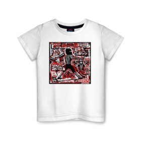 Детская футболка хлопок с принтом Нейт Диаз(Nate Diaz) в Курске, 100% хлопок | круглый вырез горловины, полуприлегающий силуэт, длина до линии бедер | арт. | бои | бокс | единоборства | мма