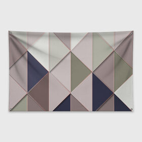 Флаг-баннер с принтом Треугольники в Курске, 100% полиэстер | размер 67 х 109 см, плотность ткани — 95 г/м2; по краям флага есть четыре люверса для крепления | big picture | геометрия | картинки | многоугольник | прикольные | текстуры | тренды | треугольник