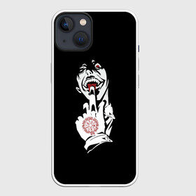 Чехол для iPhone 13 с принтом Алукард Хеллсинг в Курске,  |  | allucard | alucard | hell | hellsing | helsing | vampir | алукард цепеш | аниме | вампир | граф | демон | дракула | дьявол | дьявола | касулл | князь | лорд | монстр | нежить | носферату | ночной | охотник | тьмы | хелсинг | шакал