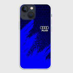 Чехол для iPhone 13 mini с принтом AUDI в Курске,  |  | audi | авто | автомобиль | ауди | логотип | марка | машина | надпись | текстура