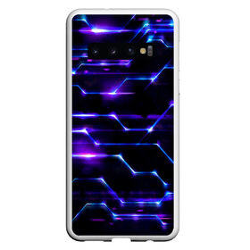 Чехол для Samsung Galaxy S10 с принтом Технологии будущее нано броня в Курске, Силикон | Область печати: задняя сторона чехла, без боковых панелей | блоки | броня | будущее | геометрия | детали | линии | нано | неон | программистам | свет | синий | схема | текстура | техно | технологии | ультра | фиолетовый