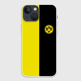 Чехол для iPhone 13 mini с принтом BORUSSIA. в Курске,  |  | borussia | fc | football | football club | sport | боруссия | спорт | спортивные | униформа | фирменные цвета | фк | футбол | футбольный клуб