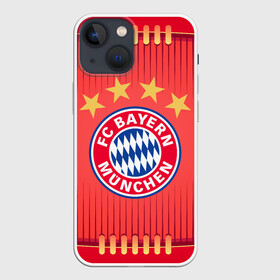 Чехол для iPhone 13 mini с принтом BAYERN MUNCHEN. в Курске,  |  | fc | fc bayern munich | football | football club | sport | клуб германии | мюнхен | немецкий футбольный клуб | спорт | уефа | униформа | фирменные цвета | фк | футбол | футбольный клуб | футбольный клуб бавария