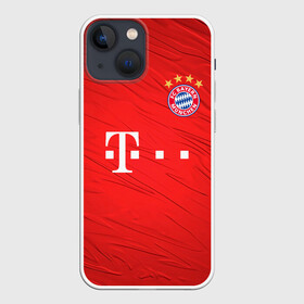 Чехол для iPhone 13 mini с принтом BAYERN MUNCHEN. в Курске,  |  | fc | fc bayern munich | football | football club | sport | клуб германии | мюнхен | немецкий футбольный клуб | спорт | уефа | униформа | фирменные цвета | фк | футбол | футбольный клуб | футбольный клуб бавария