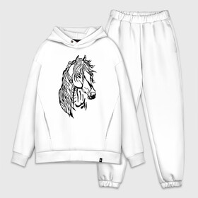 Мужской костюм хлопок OVERSIZE с принтом Конь Art в Курске,  |  | black | casual | cowboy | horse | арт | голова | грива | дикие | единорог | жеребец | животные | звери | кобыла | ковбой | конь | краски | лошадка | лошадь | мерин | мустанг | парнокопытные | пегас | пони | рисунок