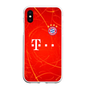 Чехол для iPhone XS Max матовый с принтом BAYERN MUNCHEN. в Курске, Силикон | Область печати: задняя сторона чехла, без боковых панелей | fc | fc bayern munich | football | football club | sport | клуб германии | мюнхен | немецкий футбольный клуб | спорт | уефа | униформа | фирменные цвета | фк | футбол | футбольный клуб | футбольный клуб бавария