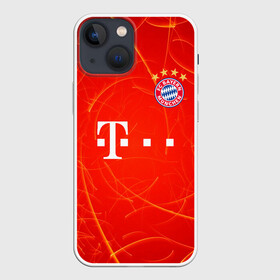 Чехол для iPhone 13 mini с принтом BAYERN MUNCHEN. в Курске,  |  | fc | fc bayern munich | football | football club | sport | клуб германии | мюнхен | немецкий футбольный клуб | спорт | уефа | униформа | фирменные цвета | фк | футбол | футбольный клуб | футбольный клуб бавария