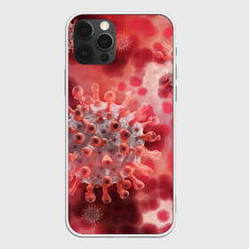 Чехол для iPhone 12 Pro Max с принтом Коронавирус в Курске, Силикон |  | абстрактно | абстрактные | абстрактный | абстракция | бактерии | бактерия | вирус | вирусный | вирусы | заражение | коронавирус | микроб | микробы | спора | споры | шип
