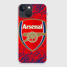 Чехол для iPhone 13 mini с принтом ARSENAL. в Курске,  |  | fc | football | football club | sport | британский футбольный клуб | спорт | уефа | униформа | фирменные цвета | фк | футбол | футбольный клуб