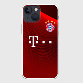 Чехол для iPhone 13 mini с принтом BAYERN MUNCHEN. в Курске,  |  | fc | fc bayern munich | football | football club | sport | клуб германии | мюнхен | немецкий футбольный клуб | спорт | уефа | униформа | фирменные цвета | фк | футбол | футбольный клуб | футбольный клуб бавария