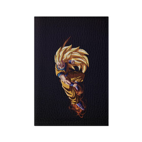Обложка для паспорта матовая кожа с принтом Шар Дракона в Курске, натуральная матовая кожа | размер 19,3 х 13,7 см; прозрачные пластиковые крепления | dragon ball | аниме | веджета | драконий жемчуг | молнии | шар дракона