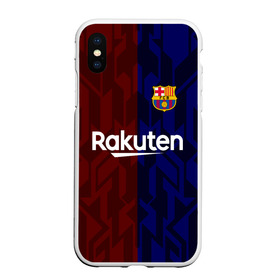 Чехол для iPhone XS Max матовый с принтом FC BARCELONA. в Курске, Силикон | Область печати: задняя сторона чехла, без боковых панелей | Тематика изображения на принте: barca | barcelona | fc barca | барка | барселона