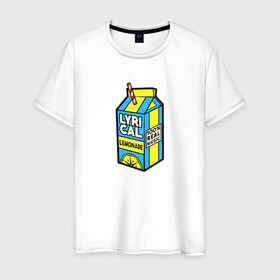 Мужская футболка хлопок с принтом LYRICAL LEMONADE в Курске, 100% хлопок | прямой крой, круглый вырез горловины, длина до линии бедер, слегка спущенное плечо. | benet | bennett | cole | lemonade | lyrical | беннетт | коул | лемонад | лемонаде | лемонэйд | лимонад | лимонэйд | лирикал | лирикл