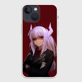 Чехол для iPhone 13 mini с принтом HELLTAKER. Люцифер довольная в Курске,  |  | anime | azazel | hell | helltaker | justice | lucifer | malina | modeus | pandemonica | zdrada | ад | аниме | демон | демонесса | здрада | люцифер | малина | модеус | пандемоника | правосудие | хеллтейкер | хэлтейкер | цербер