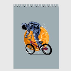 Скетчбук с принтом Космический велосипедист (Z) в Курске, 100% бумага
 | 48 листов, плотность листов — 100 г/м2, плотность картонной обложки — 250 г/м2. Листы скреплены сверху удобной пружинной спиралью | bicycle | bicyclist | bike | biker | bmx | cycle | galaxy | moon | rider | space | stars | байкер | бмх | вело | велогонщик | велосепедист | велосипед | велоспорт | гонщик | космос | луна