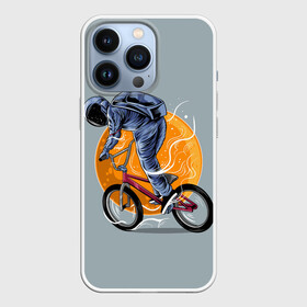 Чехол для iPhone 13 Pro с принтом Космический велосипедист (Z) в Курске,  |  | bicycle | bicyclist | bike | biker | bmx | cycle | galaxy | moon | rider | space | stars | байкер | бмх | вело | велогонщик | велосепедист | велосипед | велоспорт | гонщик | космос | луна