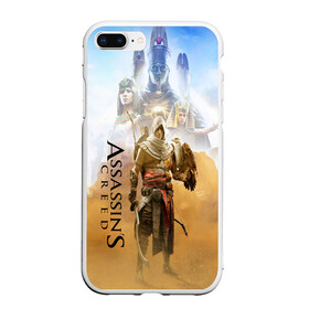 Чехол для iPhone 7Plus/8 Plus матовый с принтом ASSASSIN`S CREED l ORIGINS(S) в Курске, Силикон | Область печати: задняя сторона чехла, без боковых панелей | Тематика изображения на принте: black flag | brotherhood | chronicles | creed | game | origins | revelations | rogue | syndicate | unity | valhalla | альтаир | ассасин | игры | кинжал | пираты