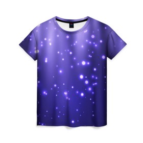 Женская футболка 3D с принтом Мерцающие Светлячки в Курске, 100% полиэфир ( синтетическое хлопкоподобное полотно) | прямой крой, круглый вырез горловины, длина до линии бедер | stars | блестки | брызги | вода | водопад | вселенная | галактика | глубина | горошек | градиент | звездные | звездопад | космос | краски | лагуна | море | неоновый | ночь | огоньки | океан | переливы