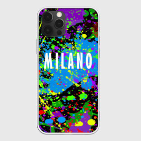 Чехол для iPhone 12 Pro Max с принтом Milano в Курске, Силикон |  | fashion | italy | milano | paint | vanguard | авангард | италия | краска | милан | мода | надпись | текст | фраза