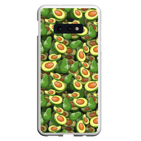 Чехол для Samsung S10E с принтом avocado в Курске, Силикон | Область печати: задняя сторона чехла, без боковых панелей | Тематика изображения на принте: avocado | авокадо | веганство | вегетарианство | еда | зеленый | земля | зож | листья | овощи | позиция | природа | фрукты