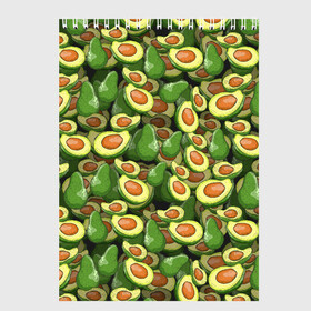 Скетчбук с принтом avocado в Курске, 100% бумага
 | 48 листов, плотность листов — 100 г/м2, плотность картонной обложки — 250 г/м2. Листы скреплены сверху удобной пружинной спиралью | avocado | авокадо | веганство | вегетарианство | еда | зеленый | земля | зож | листья | овощи | позиция | природа | фрукты