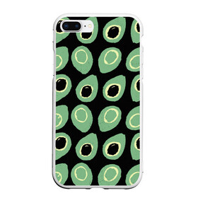 Чехол для iPhone 7Plus/8 Plus матовый с принтом avocado в Курске, Силикон | Область печати: задняя сторона чехла, без боковых панелей | avocado | авокадо | веганство | вегетарианство | еда | зеленый | земля | зож | листья | овощи | позиция | природа | фрукты