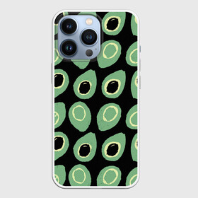 Чехол для iPhone 13 Pro с принтом avocado в Курске,  |  | Тематика изображения на принте: avocado | авокадо | веганство | вегетарианство | еда | зеленый | земля | зож | листья | овощи | позиция | природа | фрукты