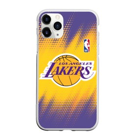 Чехол для iPhone 11 Pro Max матовый с принтом Los Angeles Lakers в Курске, Силикон |  | Тематика изображения на принте: basketball | game | lakers | los angeles | los angeles lakers | nba | sport | баскетбол | игра | лейкерс | лос анджелес | лос анджелес лейкерс | нба | спорт