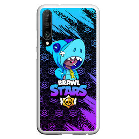 Чехол для Honor P30 с принтом BRAWL STARS LEON SHARK в Курске, Силикон | Область печати: задняя сторона чехла, без боковых панелей | bibi | brawl | brawl stars | crow | leon | stars | бравл | бравл старс | браво старс | игра | компьютерная | кров | леон | онлайн | старс