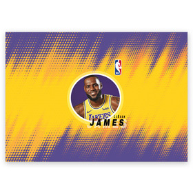Поздравительная открытка с принтом LeBron James в Курске, 100% бумага | плотность бумаги 280 г/м2, матовая, на обратной стороне линовка и место для марки
 | Тематика изображения на принте: basketball | game | james | lakers | lebron | lebron james | los angeles | los angeles lakers | nba | player | sport | баскетбол | баскетболист | джеймс | игра | игрок | леброн | леброн джеймс | лейкерс | лос анджелес | лос анджелес лейке