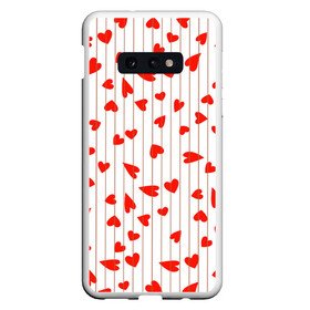 Чехол для Samsung S10E с принтом Просто сердечки в Курске, Силикон | Область печати: задняя сторона чехла, без боковых панелей | Тематика изображения на принте: heart | hearts | lines | red | в | забавные | красные | линии | любовь | полоску | полосы | прикольные | рисунки | сердечки | сердце
