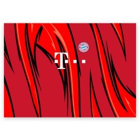 Поздравительная открытка с принтом ФК Бавария Мюнхен в Курске, 100% бумага | плотность бумаги 280 г/м2, матовая, на обратной стороне линовка и место для марки
 | juventus | lfc | sport | бавария | мюнхен | спорт | фк | футбол