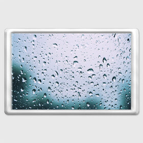 Магнит 45*70 с принтом Капли окно стекло дождь серо в Курске, Пластик | Размер: 78*52 мм; Размер печати: 70*45 | Тематика изображения на принте: абстракция | блики | боке | брызги | вечер | вода | градиент | дача | дождь | капли | капли на стекле | лес | лето | мрачно | окно | природа | роса | свет | силуэты | симметрия | текстура | темный | фото