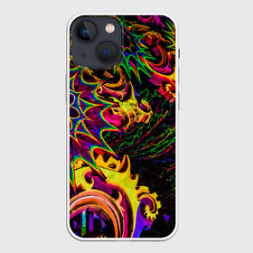 Чехол для iPhone 13 mini с принтом МИМЕЗИС   НЕОНОВЫЙ в Курске,  |  | abstract | abstraction | color | geometry | paitnt | psy | абстракция | геометрия | краски | неоновые | психоделика