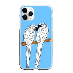 Чехол для iPhone 11 Pro матовый с принтом Белые попугаи в Курске, Силикон |  | Тематика изображения на принте: bird | parrot | tropical | wings | азия | ара | джунгли | дикие | животные | клюв | крылья | латинская | летние | лето | небесный | острова | отдых | пальмы | перья | попугаи | попугай | птица | птичка | райские | тропики