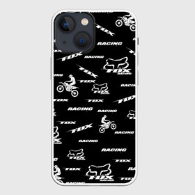 Чехол для iPhone 13 mini с принтом ФОРМА ДЛЯ МОТОКРОССА FOX | MOTOCROSS FOX в Курске,  |  | bike | crash | drift | extreme | fox | motor cycle | motorbike | motorcycle | race | racing | rally | turbo | автомобил | быстрый | классика | мотокросс | мотоцикл | экстрим