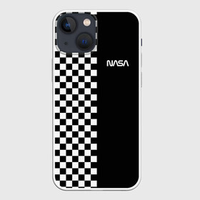 Чехол для iPhone 13 mini с принтом NASA в Курске,  |  | nasa | space x | spacex | астронавт | в клетку | космонавт | космос | наса