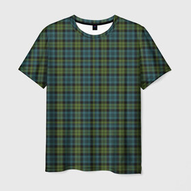 Мужская футболка 3D с принтом Шотландка в Курске, 100% полиэфир | прямой крой, круглый вырез горловины, длина до линии бедер | гай | джентельмены | зеленый | квадрат | клетка | клеточка | клетчатая | костюм | полосы | ричи | рубашка | спортивный