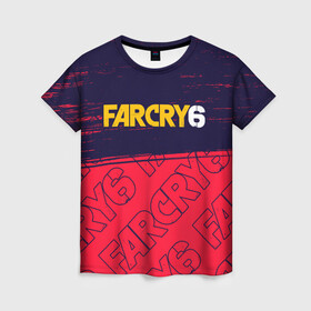 Женская футболка 3D с принтом FAR CRY 6 / ФАР КРАЙ 6 в Курске, 100% полиэфир ( синтетическое хлопкоподобное полотно) | прямой крой, круглый вырез горловины, длина до линии бедер | cry | dawn | far | far cry 6 | farcry | farcry 6 | farcry6 | game | games | logo | new | primal | six | антон | дэни | игра | игры | кастильо | край | лого | логотип | рохас | символ | символы | фар | фар край 6 | фаркрай | фаркрай 6 | фаркрай6