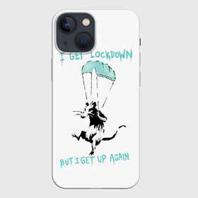 Чехол для iPhone 13 mini с принтом Banksy в Курске,  |  | 19 | art | banksy | covid | ncov | rat | street | арт | бэнкси | вирус | коронавирус | крыса | стрит арт | уличный | художник