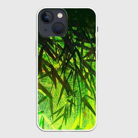 Чехол для iPhone 13 mini с принтом ТРАВА   TRAVA в Курске,  |  | summer | tropic | жара | летний | лето | отдых | пальмы | природа | текстура | тропикано | тропики